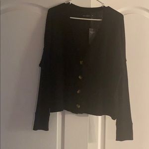 Ribbed Black Long Sleeve